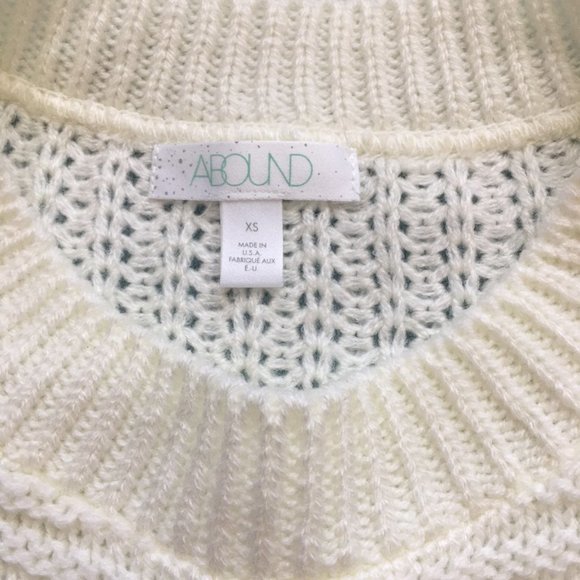 Abound Women's Ivory Long-Sleeve Sweater Size XS NEW - Picture 4 of 7